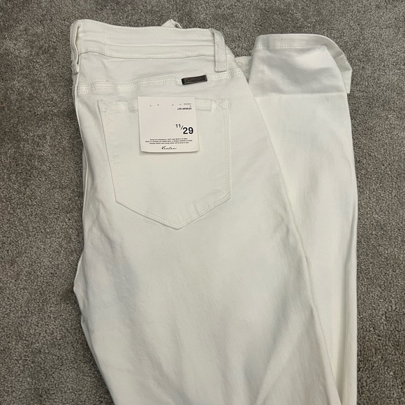 KanCan Women's High Rise Jeans - White - Picture 1 of 8